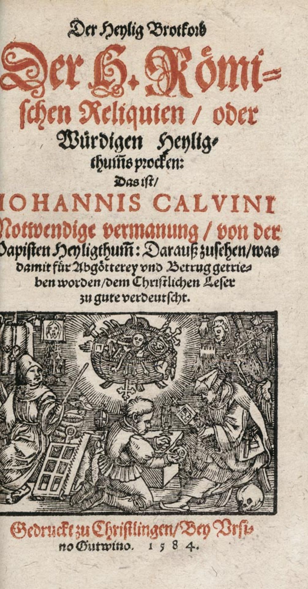 Calvin, Johannes: Der Heylig Brotkorb + Beiband