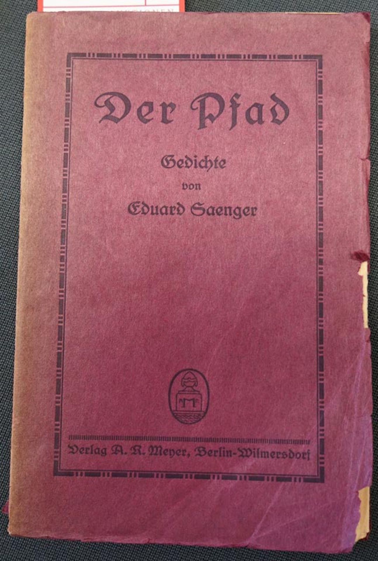 Saenger, Eduard: Der Pfad