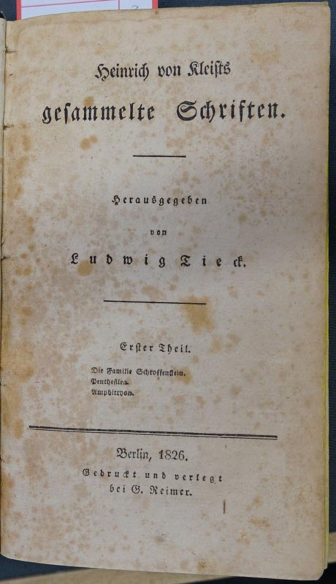 Kleist, Heinrich von: Gesammelte Schriften