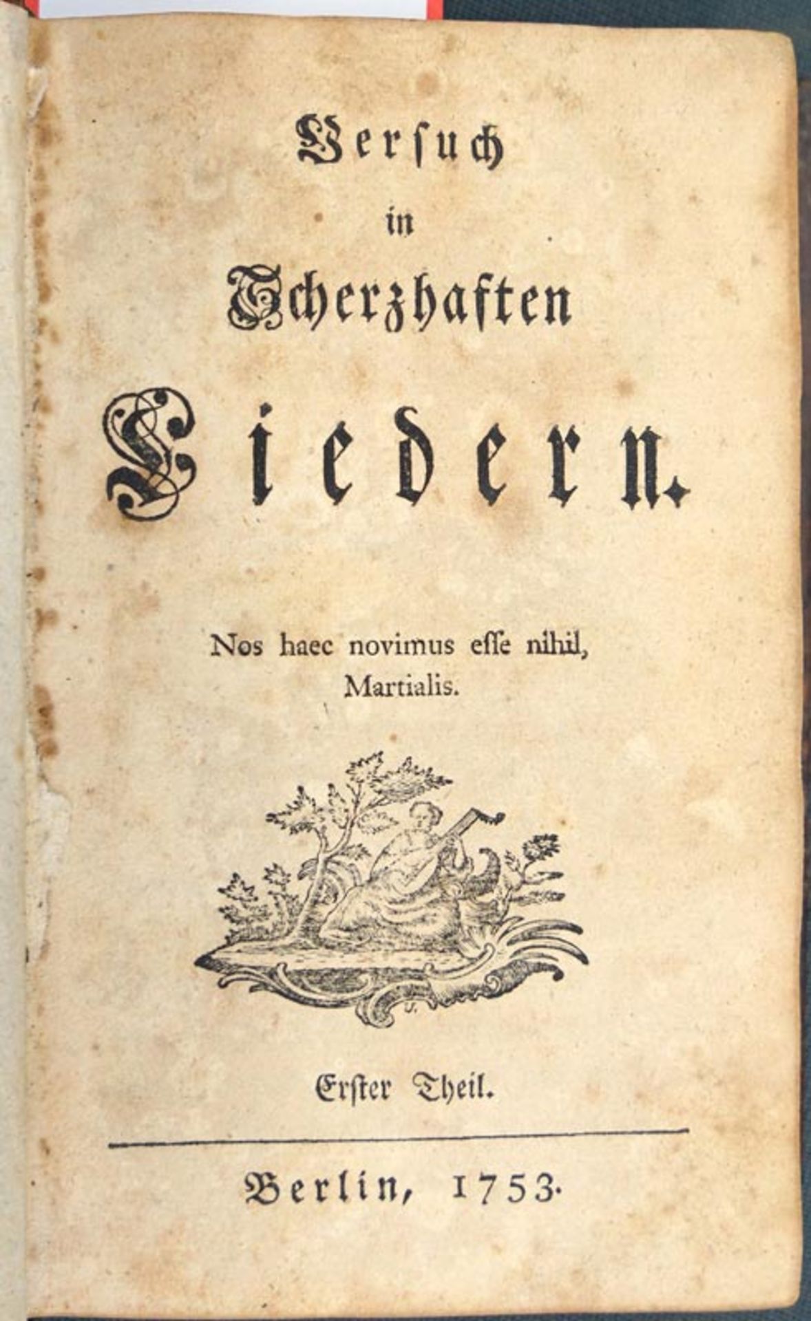 Gleim, Johann Wilhelm Ludwig: Versuch in scherzhaften Liedern