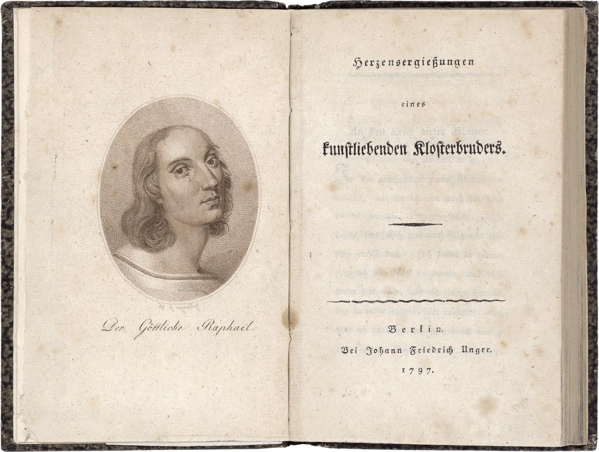 Wackenroder, Wilhelm Heinrich: Herzensergießungen eines kunstliebenden Klosterbruders