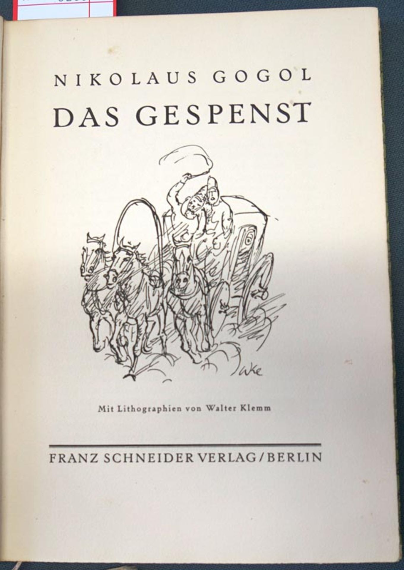 Gogol, Nikolaus und Klemm, Walter - Illustr.: Das Gespenst