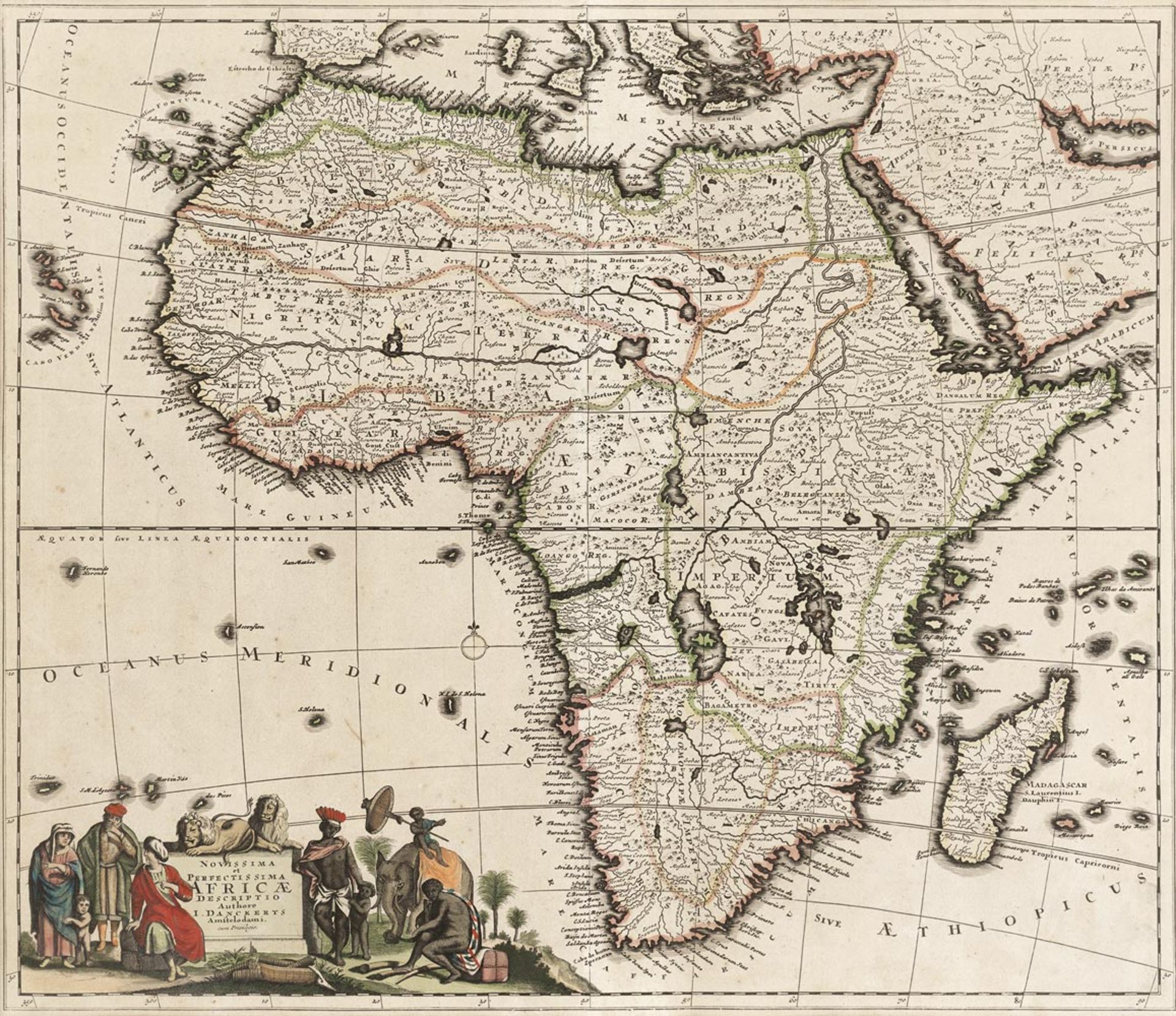 Danckerts, Justus: Novissima et perfectissima Africae descriptio