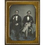 Daguerreotypes: Portrait of two elegantly dressed men