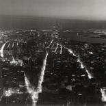 Engel, Werner: New York with Twin Towers by night