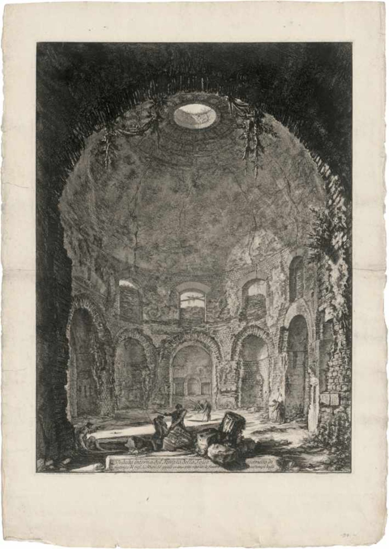 Piranesi, Giovanni Battista: Veduta Interna del Tempio della Tosse