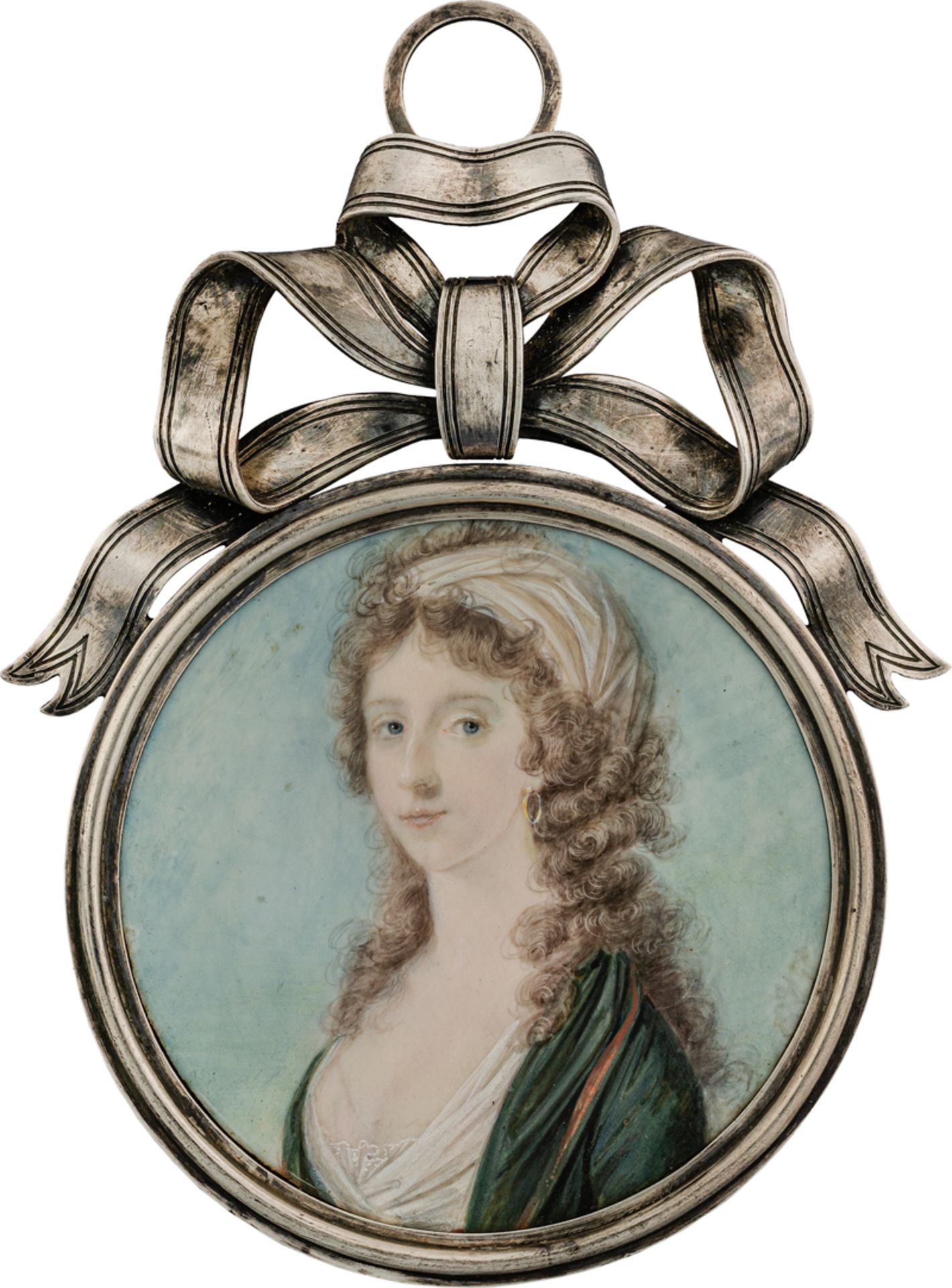 Guérard, Bernhard Edler von: Miniatur Portrait einer jungen Frau genannt Fürstin Galitzin, mit