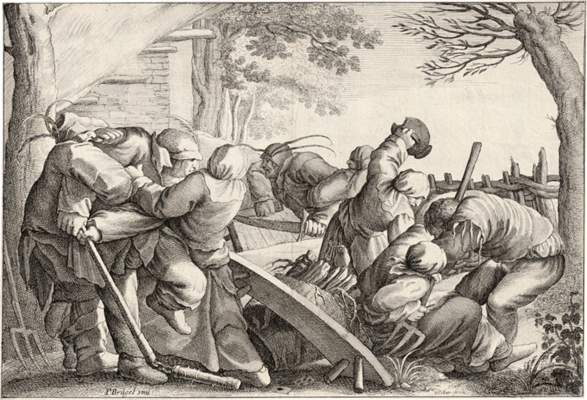 Bruegel d. Ä., Pieter: Kämpfende Bauern