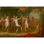 Niederländisch: um 1700. Tanzende Nymphen und musizierende und tanzende Putti