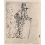 Rembrandt Harmensz. van Rijn: Der Bauer mit Weib und Kind auf der Reise