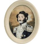 Polnisch: um 1830. Miniatur Portrait des polnischen Freiheitskämpfers Stanislaw Gawronski mit Or