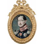 Droege, Friedrich - zugeschrieben: Miniatur Portrait des Königs Friedrich Wilhelm III. von Preußen