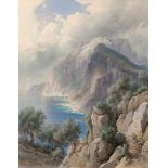 Hummel, Carl Maria Nikolaus: Capri: Blick auf den Monte Solaro