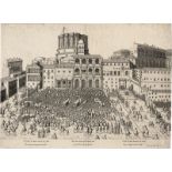 Lafreri, Antonio: Papstsegen auf dem Petersplatz