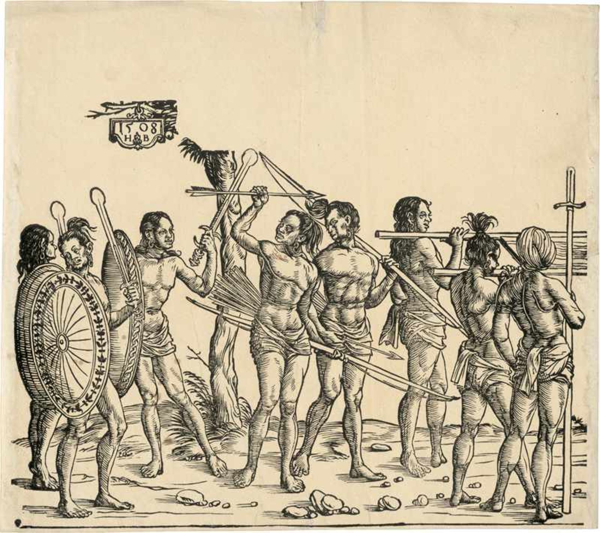Burgkmair d. Ä., Hans: Die Ureinwohner Afrikas und Indiens - Bild 3 aus 3