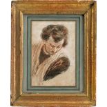 Watteau, Antoine: Junger Mann, nach unten blickend