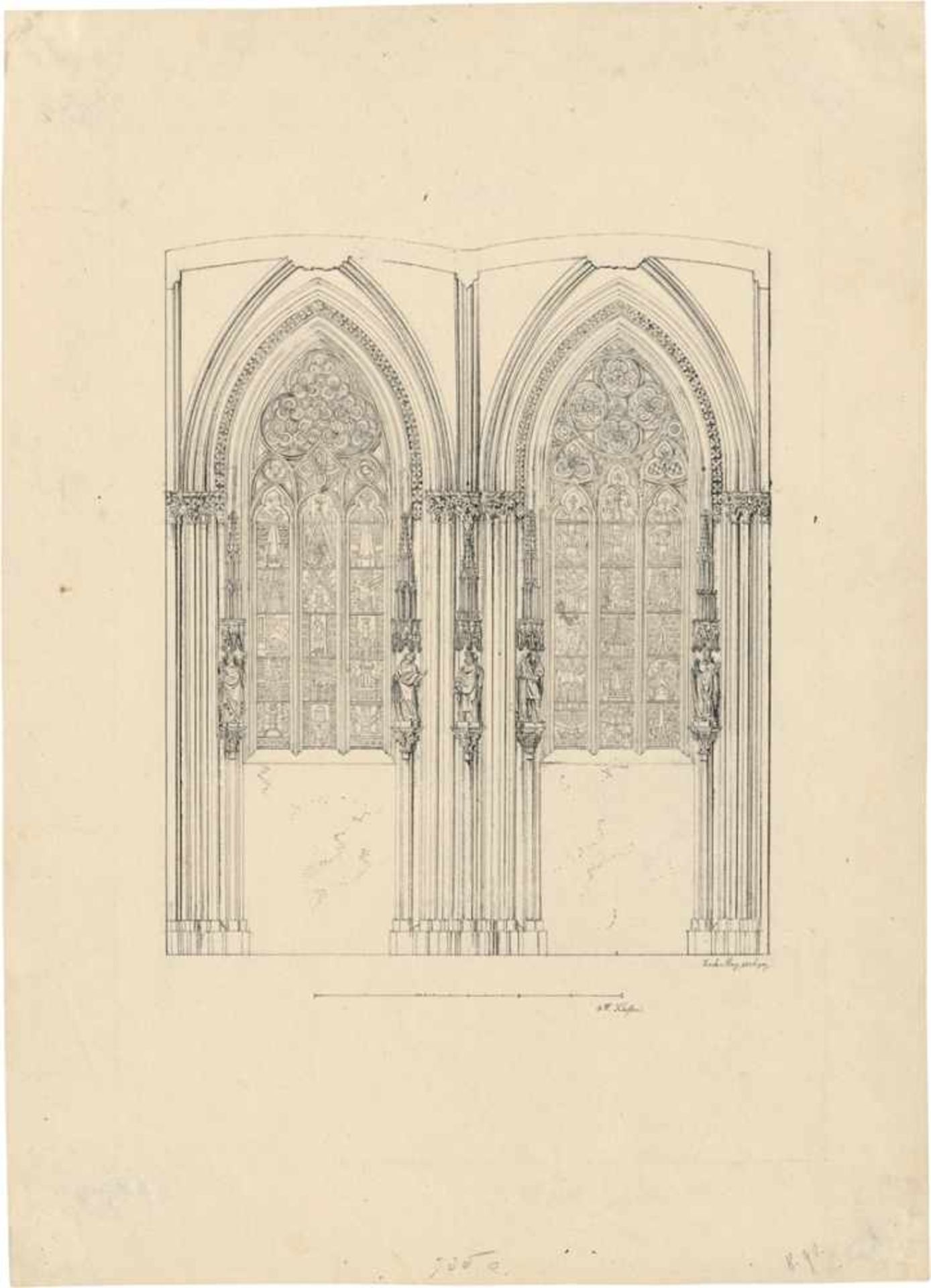 Wilder, Georg Christian: Gotische Glasfenster in der Eligiuskapelle im Stephansdom in Wien