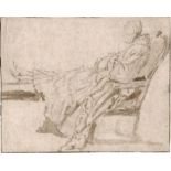 Durameau, Louis-Jean-Jacques: Eine junge Frau auf einem Sessel sitzend und eine Katze auf ihrem S