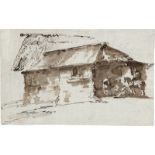Bison, Giuseppe Bernardino: Eine Bauernhütte mit figürlicher Staffage