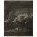 Visscher, Cornelis: Der Pferderaub bei Nacht