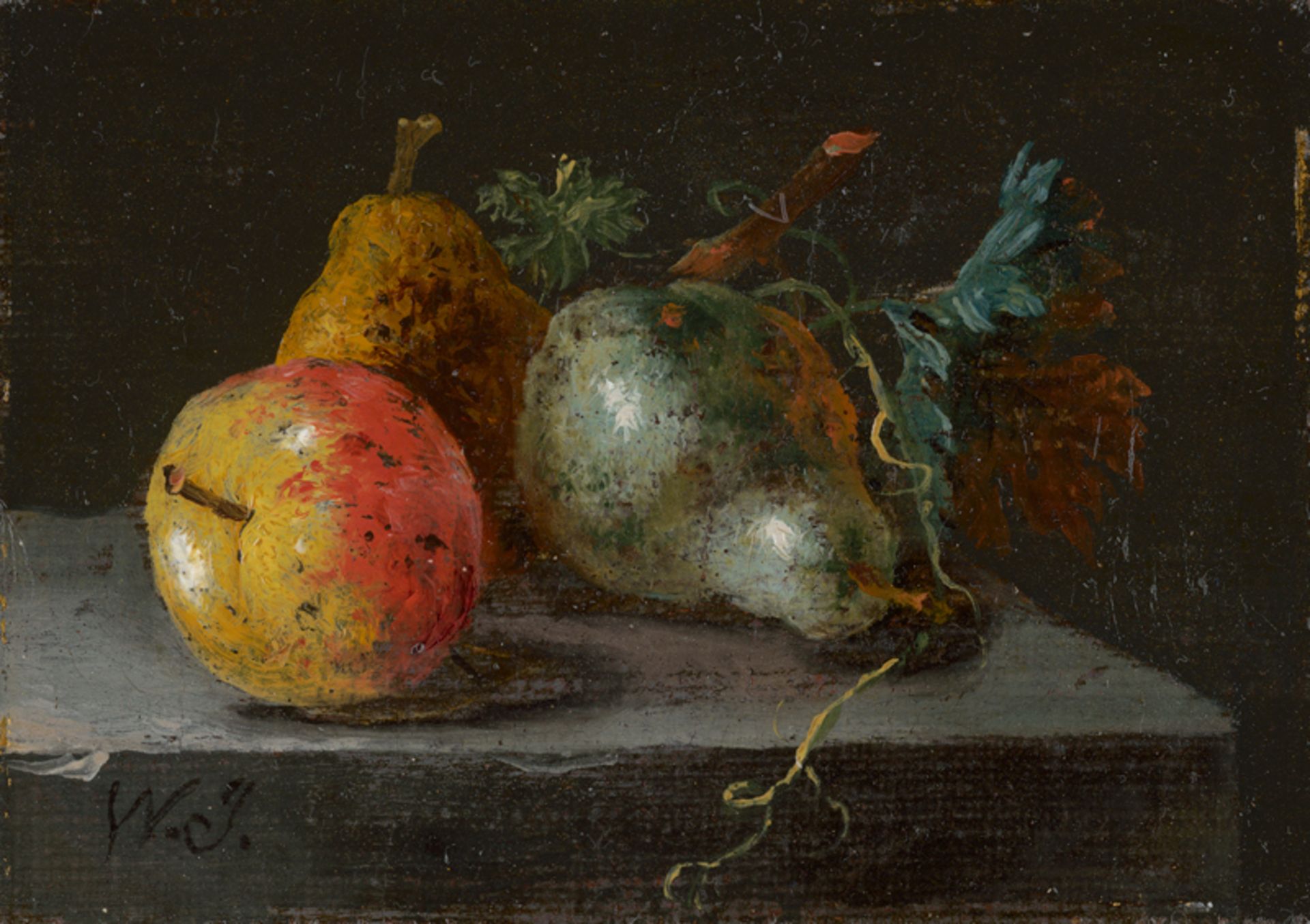 Winck, Johann Amandus: Stillleben mit Äpfel und Birnen