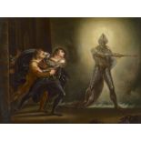 Füssli, Johann Heinrich - nach: Hamlet, Horatio und Marcell der Geist