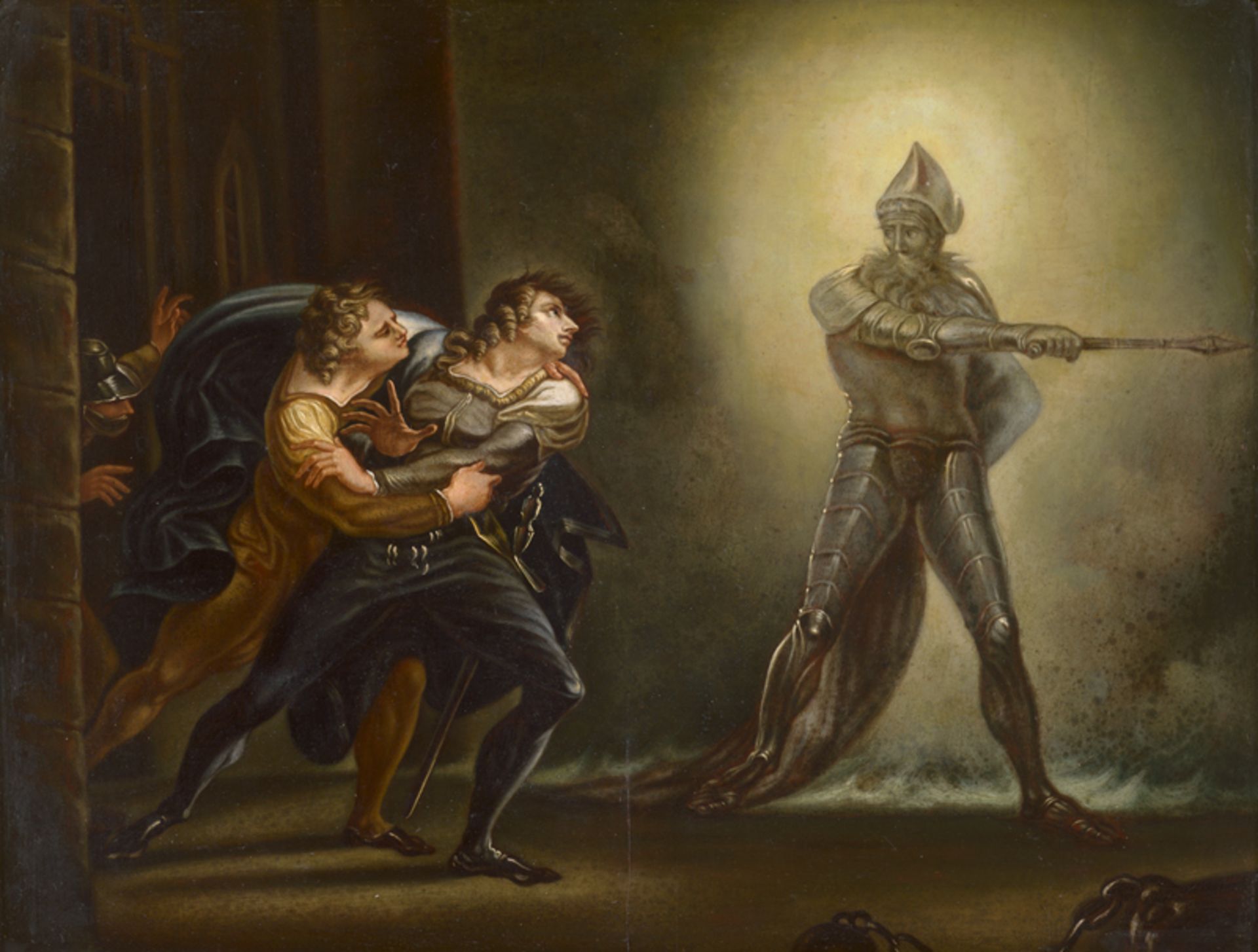 Füssli, Johann Heinrich - nach: Hamlet, Horatio und Marcell der Geist