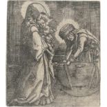 Altdorfer, Albrecht: Die Jungfrau mit dem Kind und der hl. Anna an der Wiege