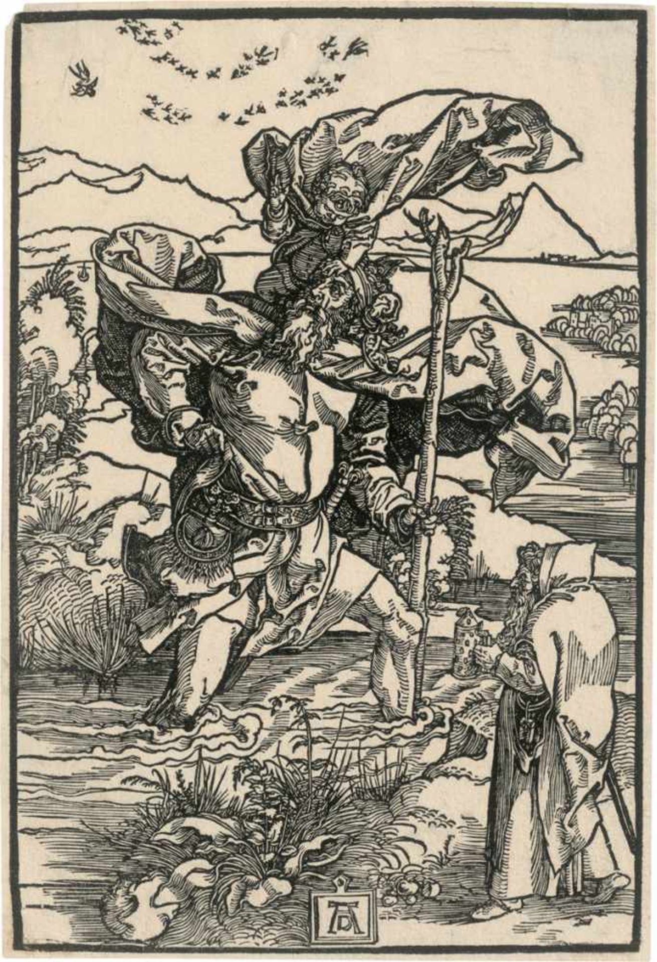 Dürer, Albrecht: Der hl. Christopherus mit dem Vogelzug