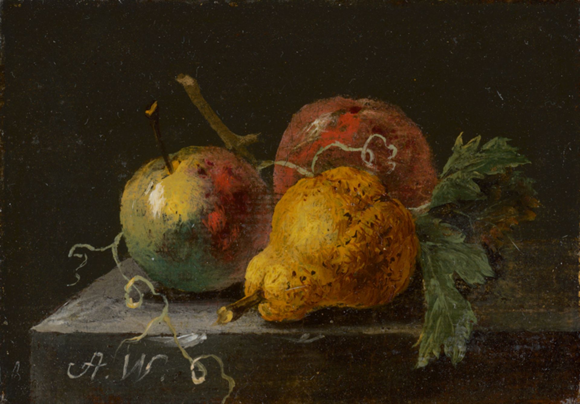 Winck, Johann Amandus: Stillleben mit Äpfel und Birnen - Bild 2 aus 6