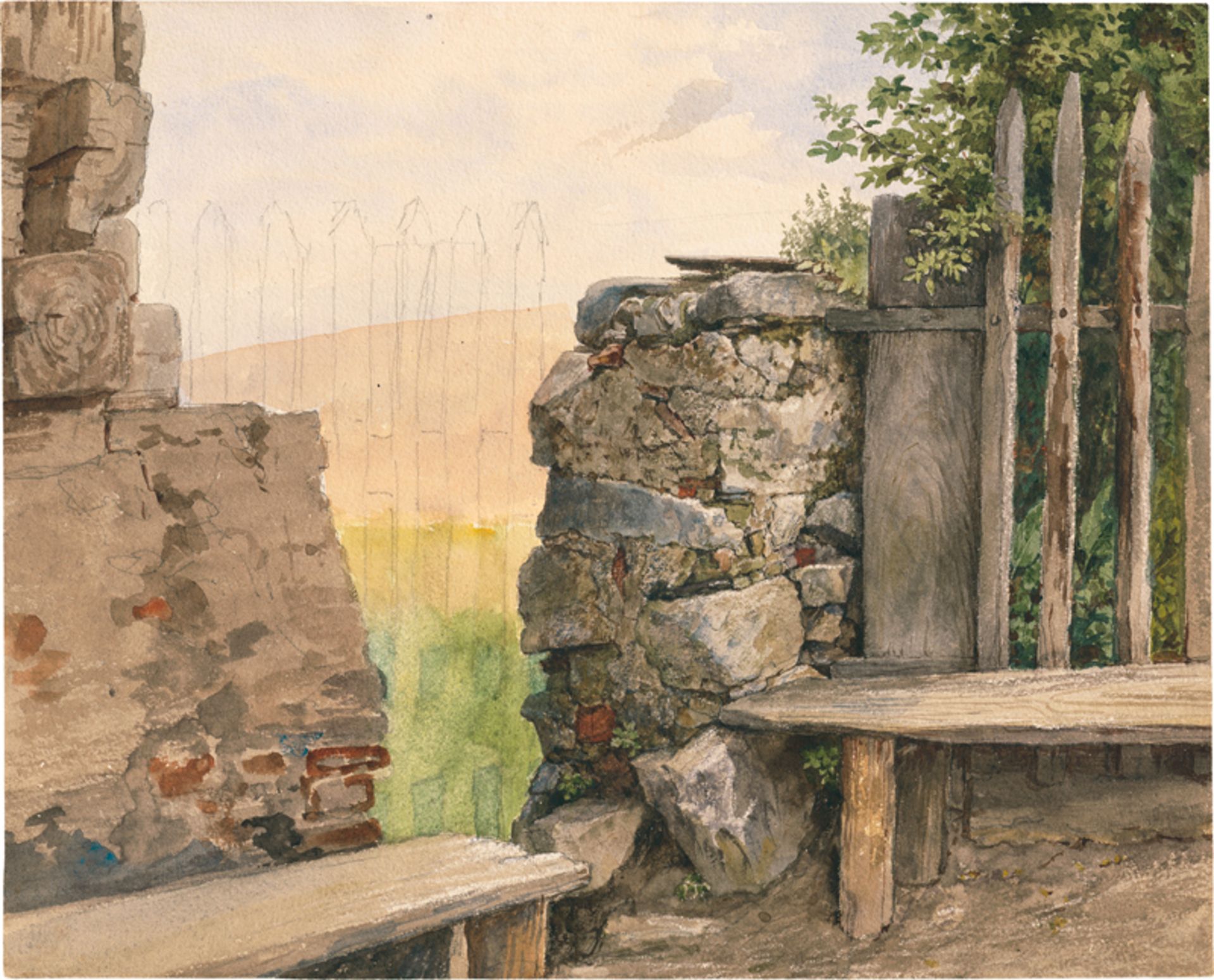 Blaas, Carl von: Alte Mauer