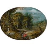 Bruegel d.Ä., Jan - Umkreis: Waldlandschaft mit Kranich
