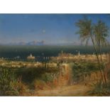 Deutsch: 1844. Blick auf eine orientalische Stadt am Meer