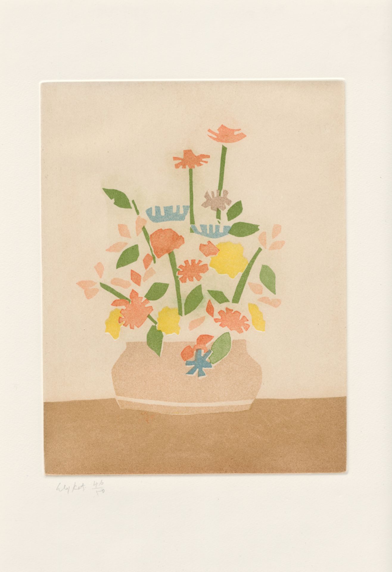 Katz, Alex: Windflowers in Vase - Bild 2 aus 2