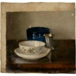 Monogrammist A.P.: Stilleben mit Teetasse und Bechern