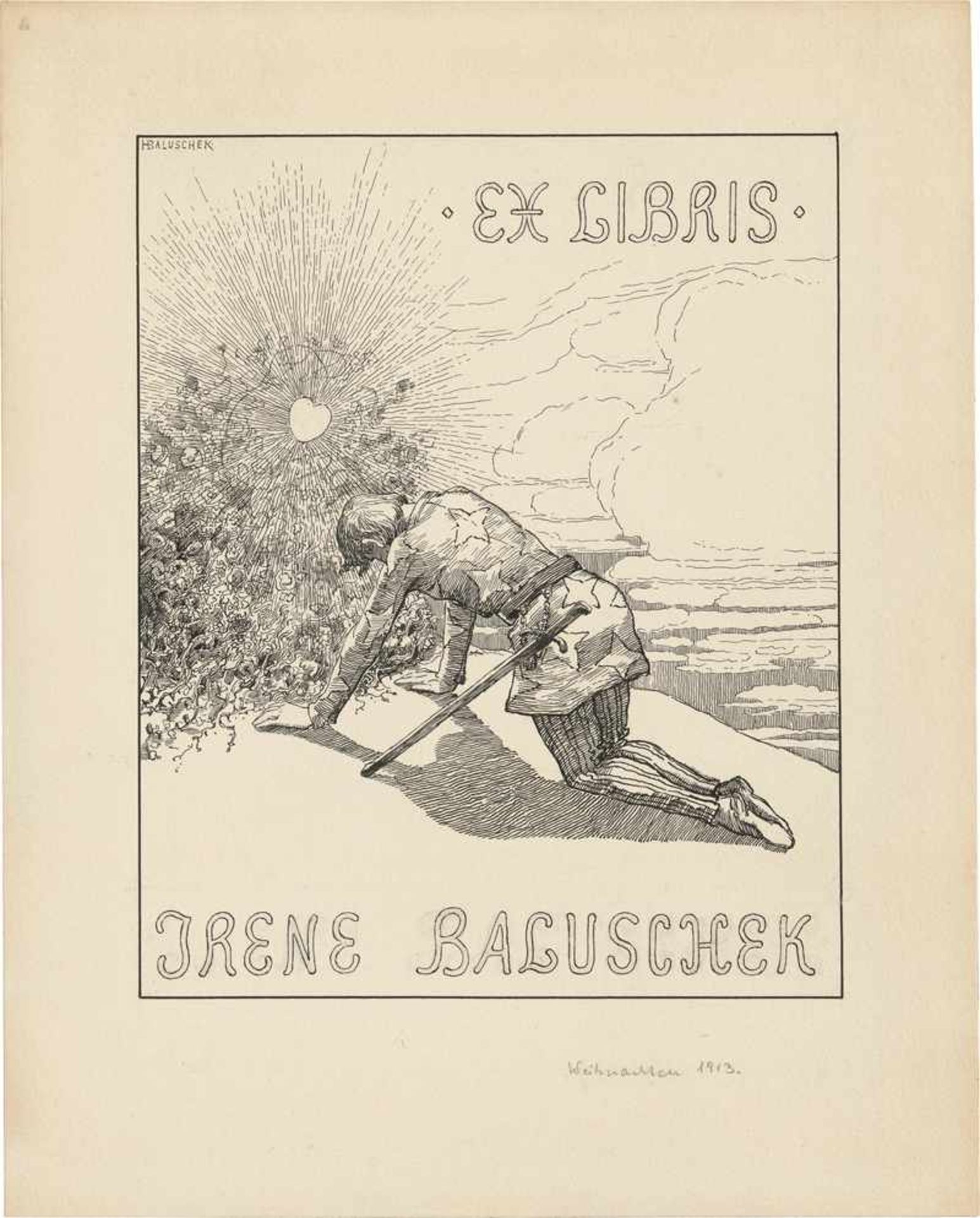 Baluschek, Hans: Ex Libris Irene Baluschek