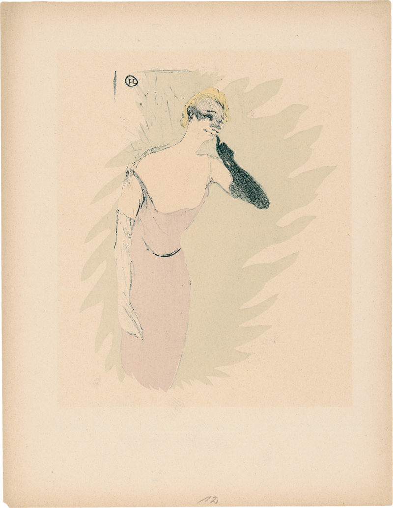 Toulouse-Lautrec, Henri de: Yvette Guilbert, dans Colombine à Pierrot - Image 2 of 2