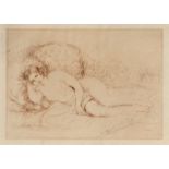 Renoir, Pierre-Auguste: Femme couchée (tournée a gauche)