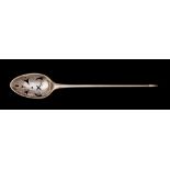 A George III silver mote spoon, maker Thomas Chawner, London,