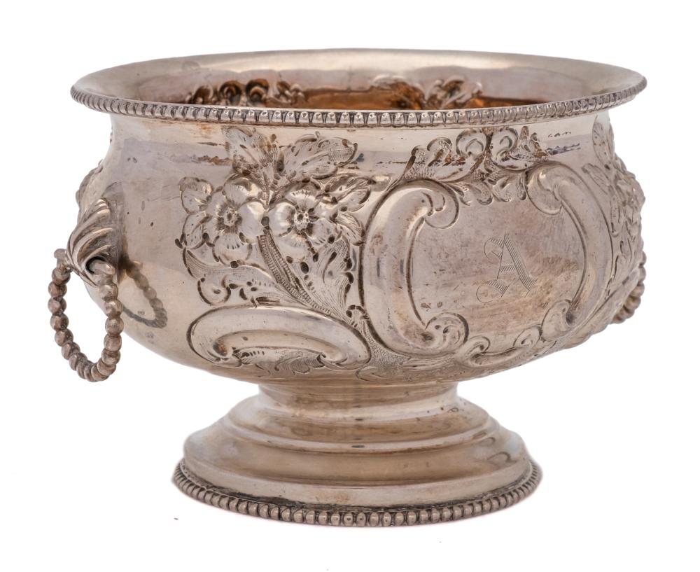 A Victorian silver sugar bowl, all marks worn maker possibly George Nathan & Ridley Hayes, Chester,