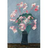 * Joan Gillchrest [1918-2008]- Begonias, in a vase,:- signed with a monogram oil on board, 67.