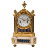 Roque à Paris an French Empire ormolu mantel clock with unusual date globe: the eight-day duration