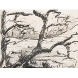 Attributed to Maurice Vlaminck [1876-1958]- L'Hiver - landscape; Petite Maison a la neige,:- two,