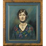 * Arthur Charles Shorthouse [1870-1953]- A modern girl; bust-length portrait,