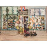 Winifred Donne [1882-1944]- The Old Curiosity Shop,:- signed bottom left watercolour, 26 x 36.