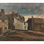 John McKirdy Duncan [1866-1945]- Village scene,:- signed bottom right oil on canvas, 36 x 42cm,