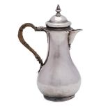 A George II silver cream jug, maker Richard Gurney & Thomas Cook, London, 1751: of baluster form,