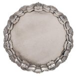 An Edward VII silver salver, maker Mappin & Webb, Sheffield,