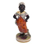 A Derby porcelain figure of 'African Sal': modelled by Edward Keys,