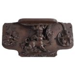 A late 14th/early 15th Century carved oak misericord: the seat supported by a manticore with